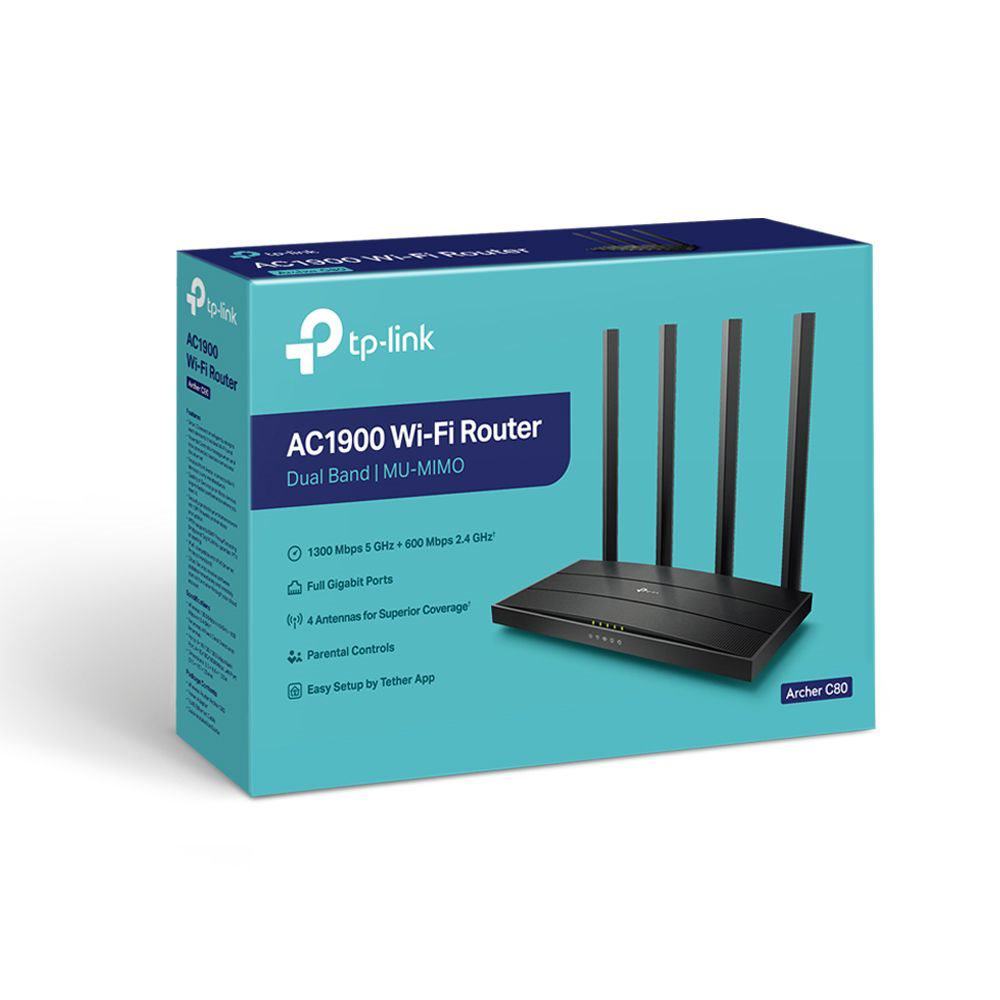 ARCHER C80 TP-LINK AC1900 WIRELESS MU-MIMO WI-FI ROUTER